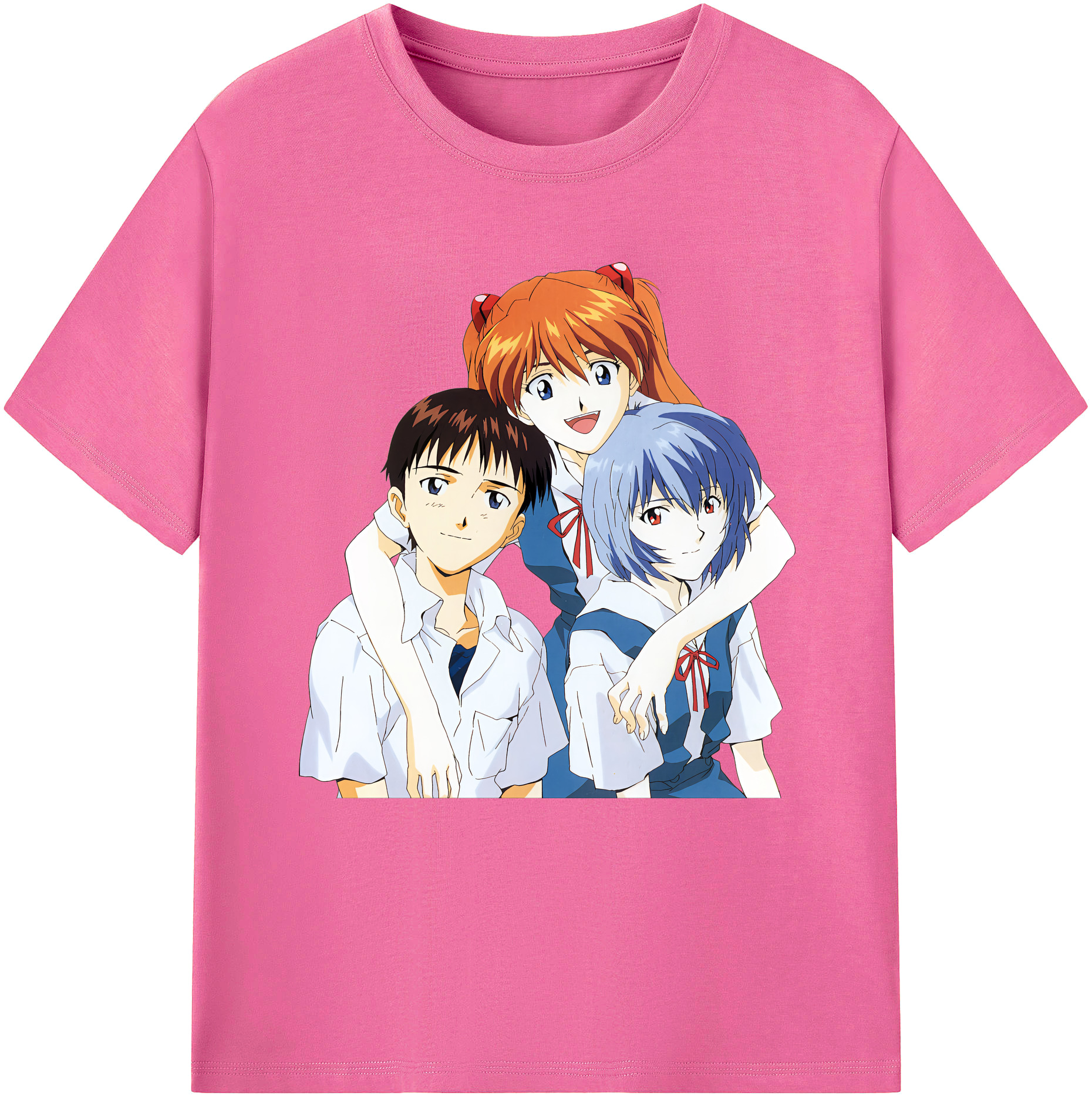 （画像用） EVA 新世紀エヴァンゲリオン レディースカジュアルプリントTシャツ（綿100％）